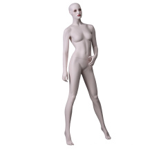 Realistic makeup face window display skin color curvy full fiberglass lifelike female mannequin